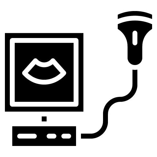 Ultrasound Glyph Icon | Orthopedics