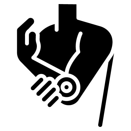 Tendonitis Glyph Icon | Orthopedics