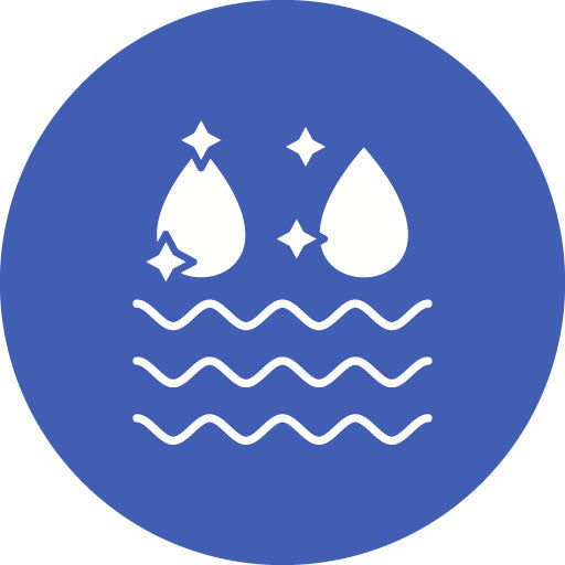 Clean Water Glyph Circle Icon