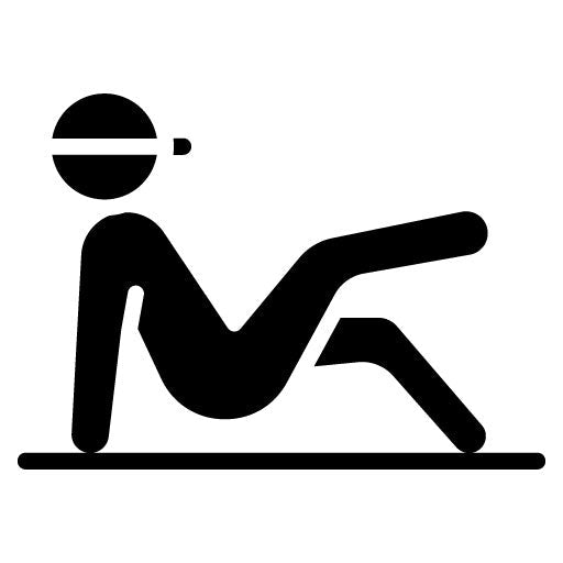 Leg Curl Glyph Icon