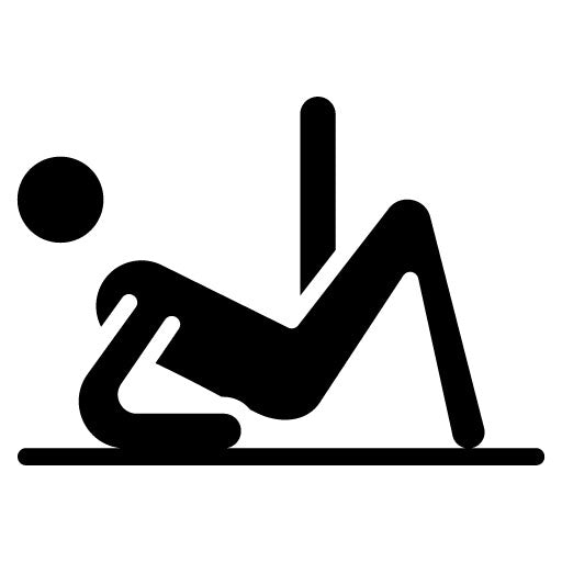 Leg Extension Glyph Icon