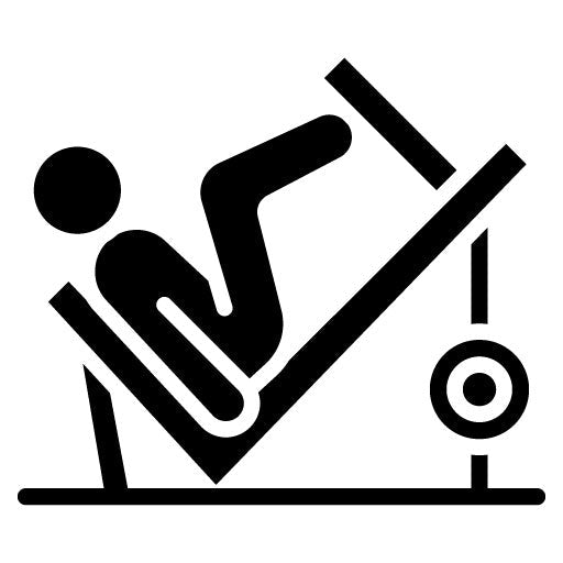 Leg Press Glyph Icon