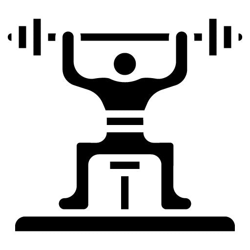 Shoulder Press Glyph Icon