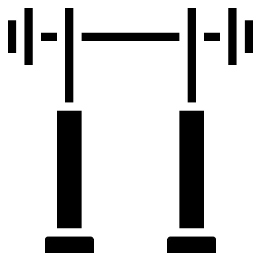 Squat Rack Glyph Icon