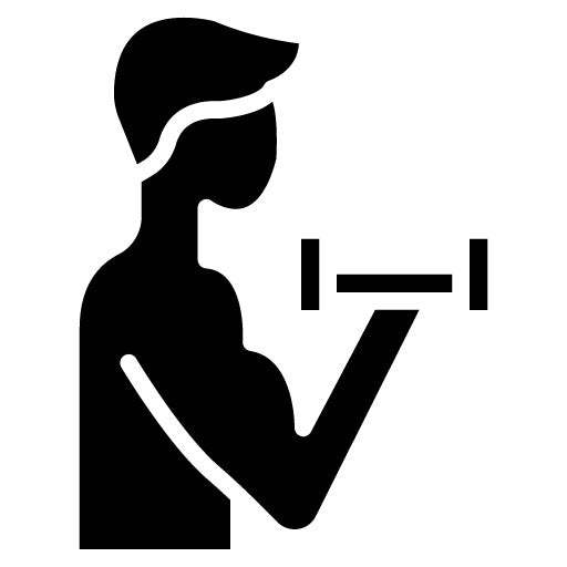 Tricep Extension Glyph Icon
