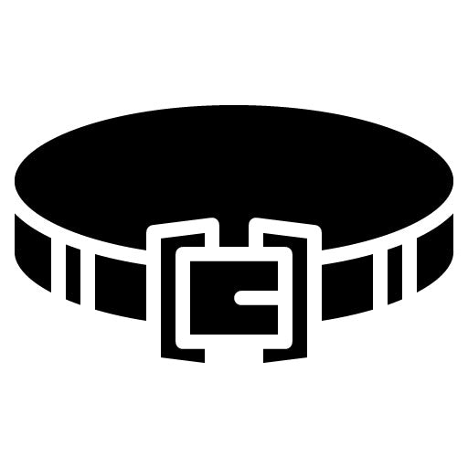 Weightlifting Belt Glyph Icon | Weightlifting