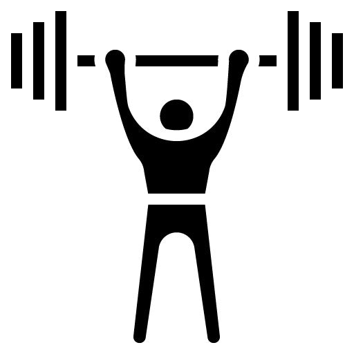 Weightlifting Competition Glyph Icon