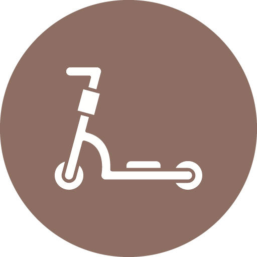 Kick Scooter Glyph Circle Icon