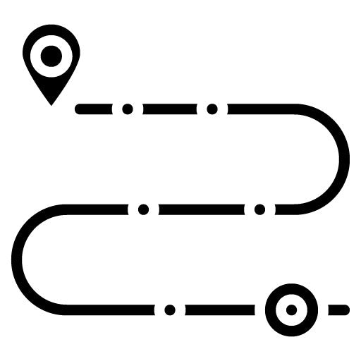 Roadmap Glyph Icon | Scrum Development