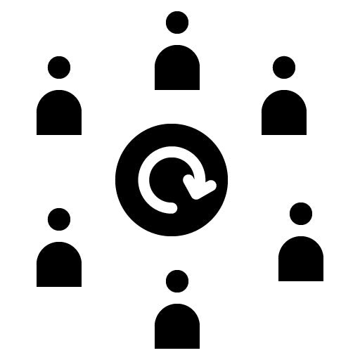 Scrum Team Glyph Icon | Scrum Development