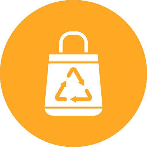 Recycle Bag Glyph Circle Icon