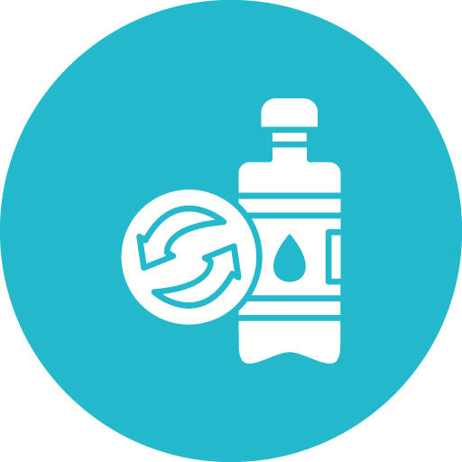 Reusable Bottle Glyph Circle Icon