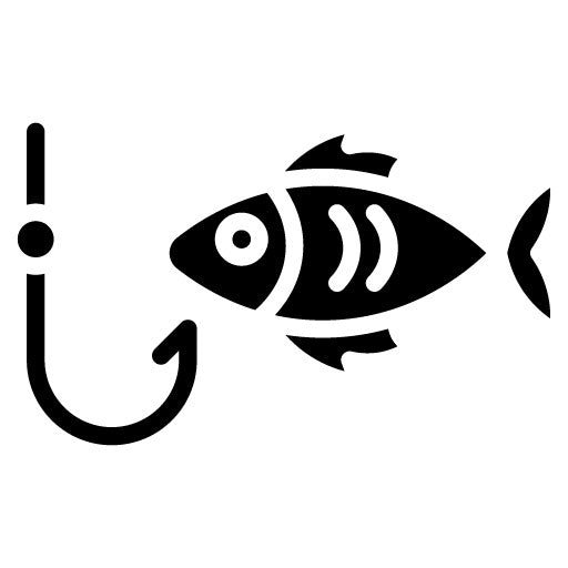 Fishing Glyph Icon | Honeymoon
