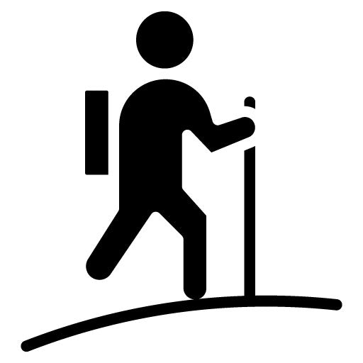 Hike Glyph Icon