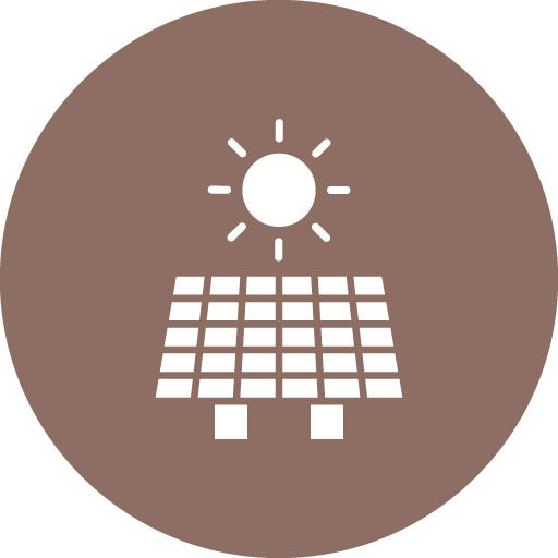 Solar Panel Glyph Circle Icon