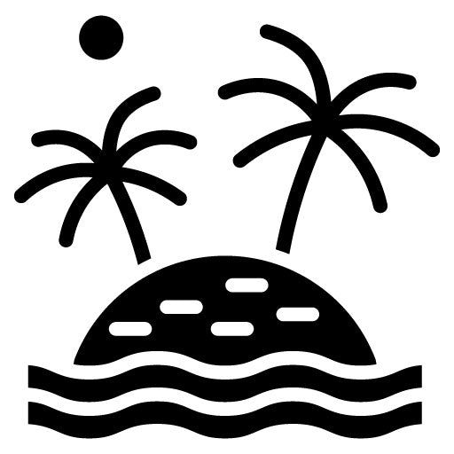 Island Glyph Icon | Honeymoon
