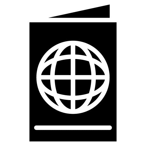 Passport Glyph Icon | Honeymoon