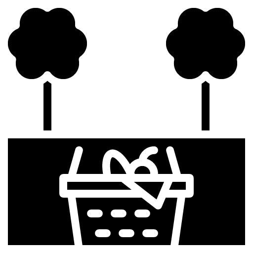 Picnic Glyph Icon | Honeymoon