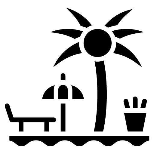 Resort Glyph Icon | Honeymoon
