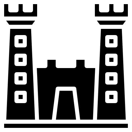 Sandcastle Glyph Icon | Honeymoon