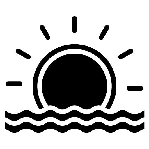 Sunset Glyph Icon | Honeymoon