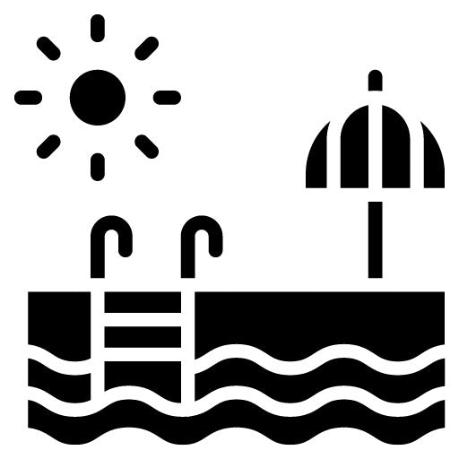 Swimming Pool Glyph Icon | Honeymoon