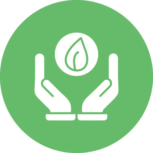 Sustainable Glyph Circle Icon