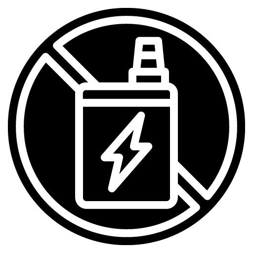 Vape Regulations Glyph Icon