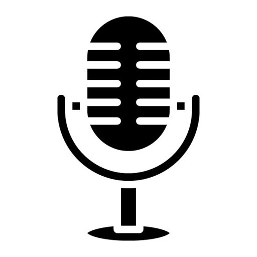Microphone Glyph Icon | Podcast