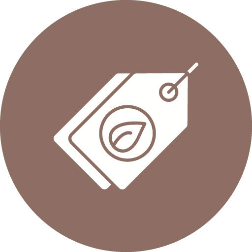 Eco Tag Glyph Circle Icon