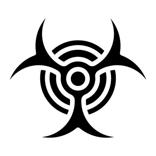 Biohazard Glyph Icon