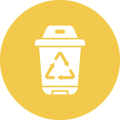 Recyclable Glyph Circle Icon