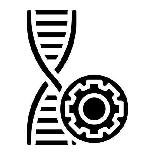 Genetic Modification Glyph Icon | Biotechnology