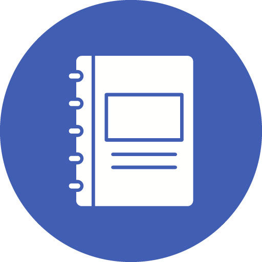 Office Notebook Glyph Circle Icon