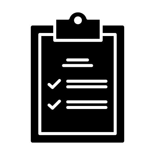 Clipboard Glyph Icon | Office Stationery