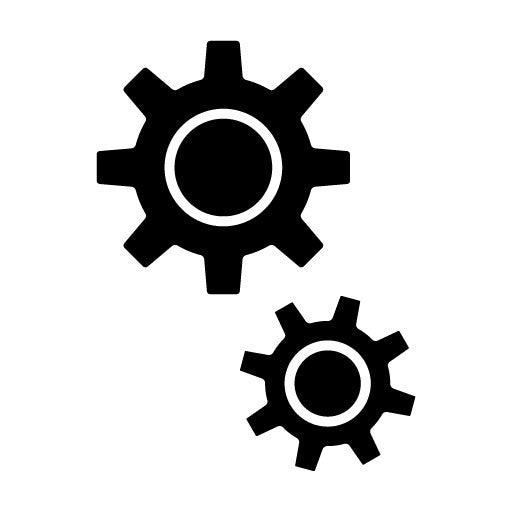 Cog Glyph Icon