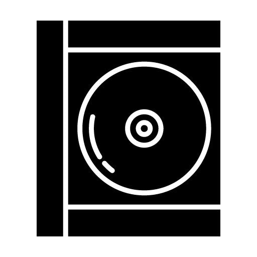 Compact Disk Glyph Icon