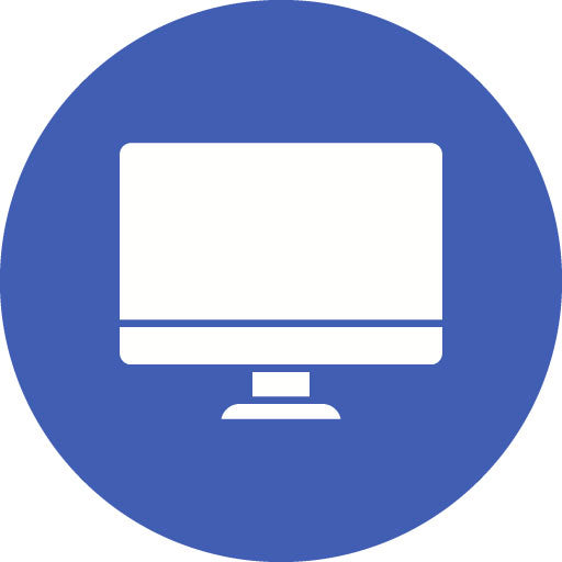 Office Computer Glyph Circle Icon