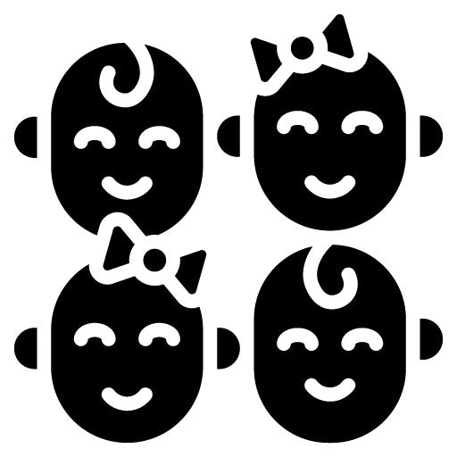 Cousins Glyph Icon