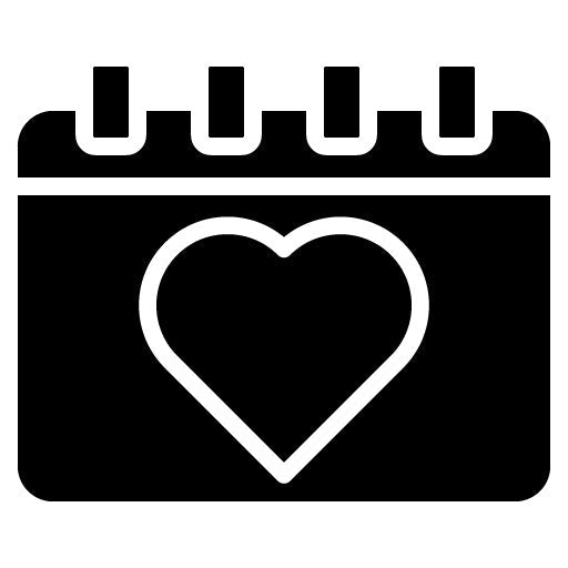 Family Calendar Glyph Icon