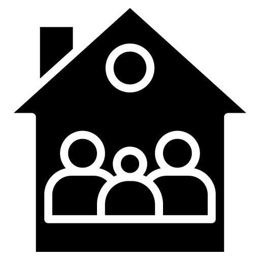 Family Home Glyph Icon