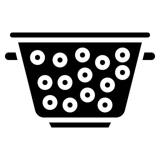 Colander Glyph Icon