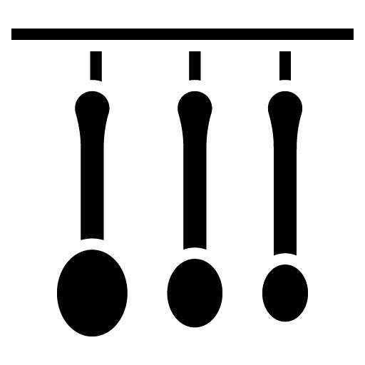 Measuring Spoons Glyph Icon | Food Processing