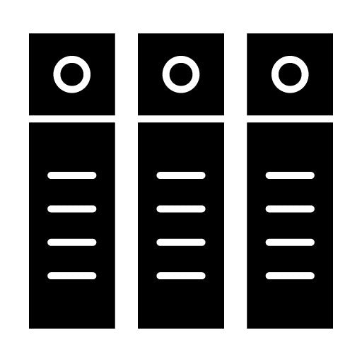 Files Glyph Icon | Office Stationery