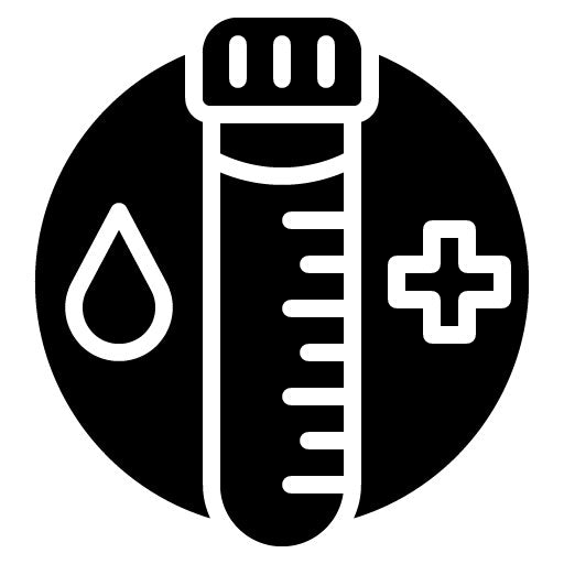 A1C Test Glyph Icon