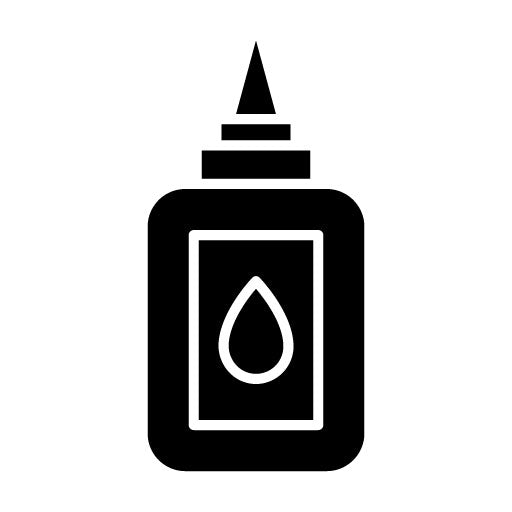 Liquid Glue Glyph Icon