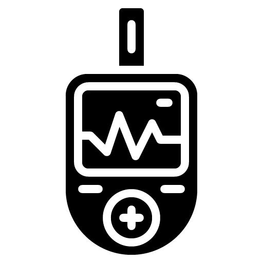 Blood Glucose Range Glyph Icon