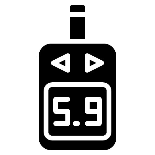 Blood Sugar Levels Glyph Icon