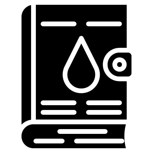 Diabetes Logbook Glyph Icon