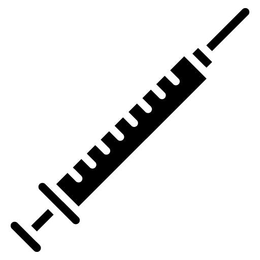 Insulin Syringe Glyph Icon